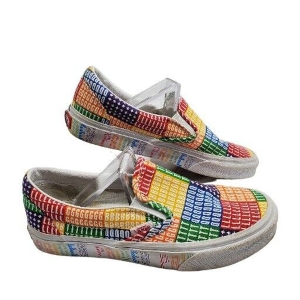 Vans‎ Classic Slip On Pride LGBTQ+ Rainbow Mens Shoes Size 5 Womens Size 6.5